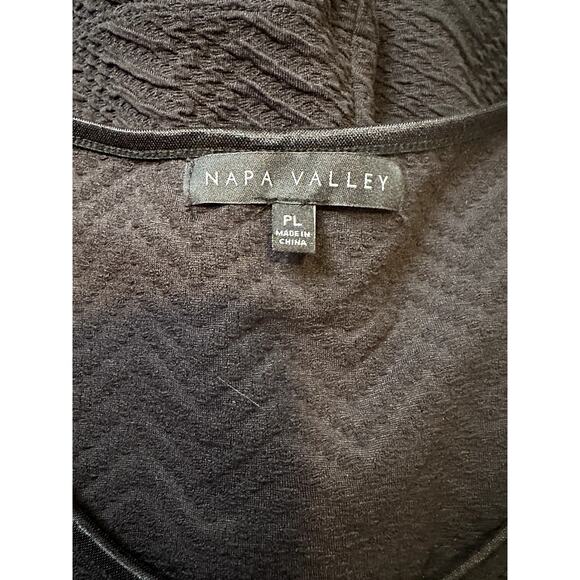 Napa Valley Women's Black Short Sleeve Top Petite Large - Picture 2 of 4